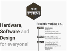 Tablet Screenshot of nipe-systems.de